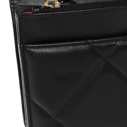 Chanel Lambskin Quilted Chanel 19 Wallet On Chain WOC Black 12 of 13