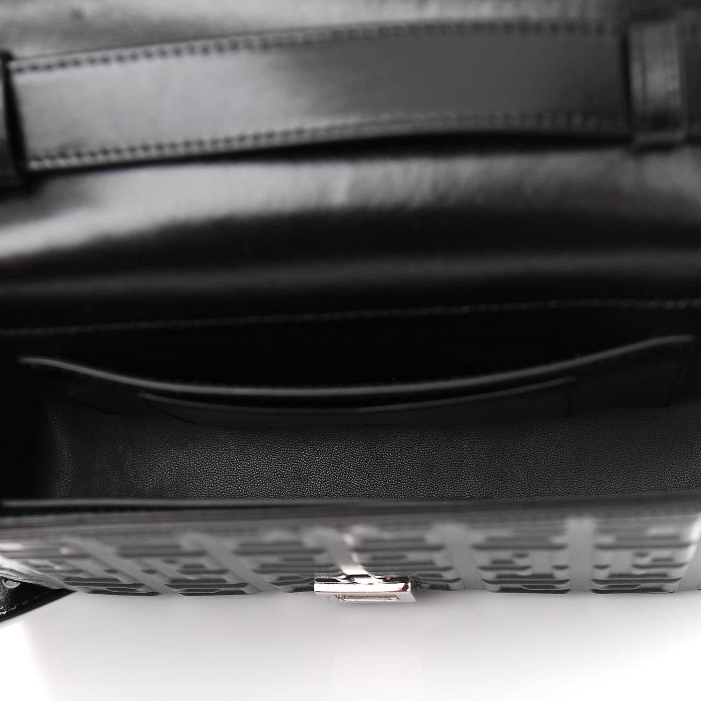 Calfskin 4G Embossed Medium Shoulder Bag Black