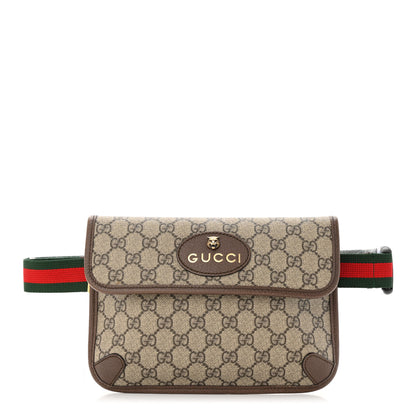 Gucci GG Supreme Monogram Neo Vintage Web Belt Bag Brown 1 of 12