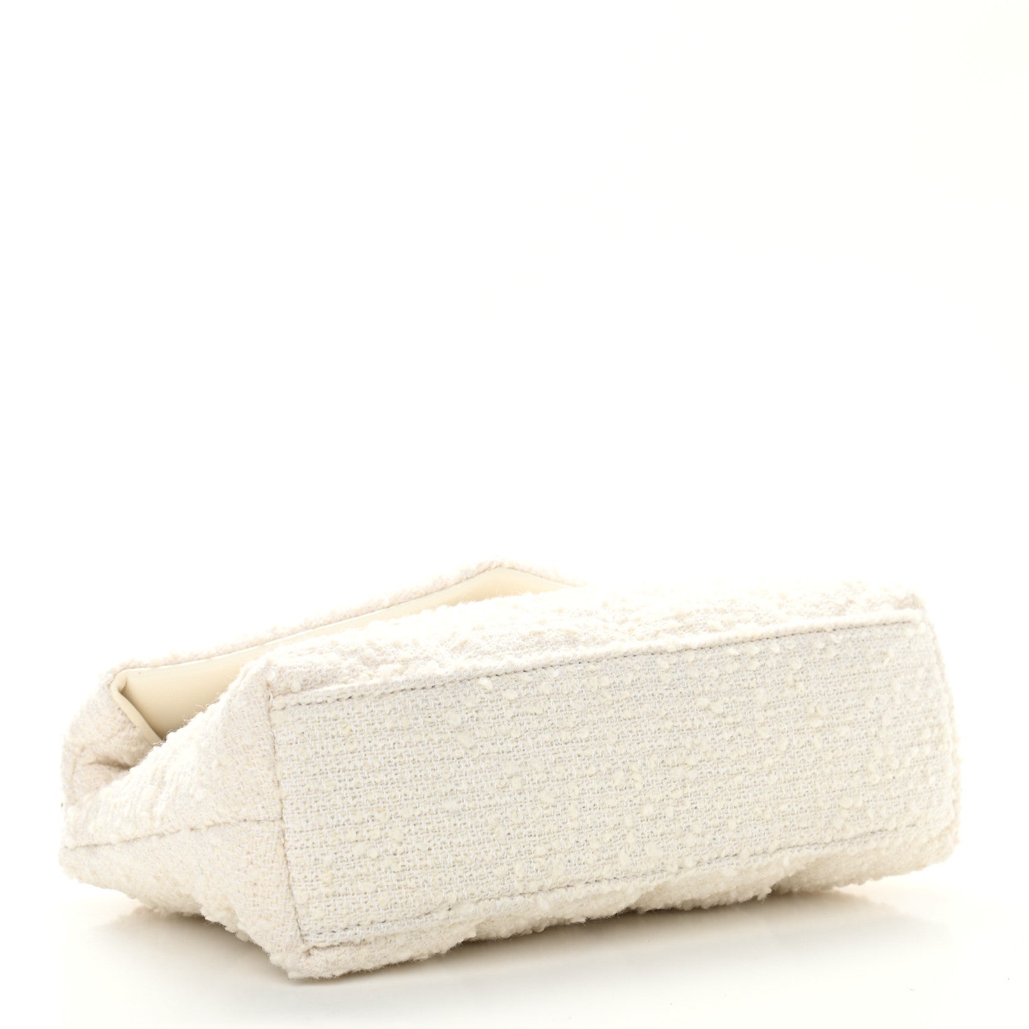 Saint Laurent Boucle Tweed Quilted Toy Loulou Puffer Monogram Chain Satchel Crema Soft 4 of 11