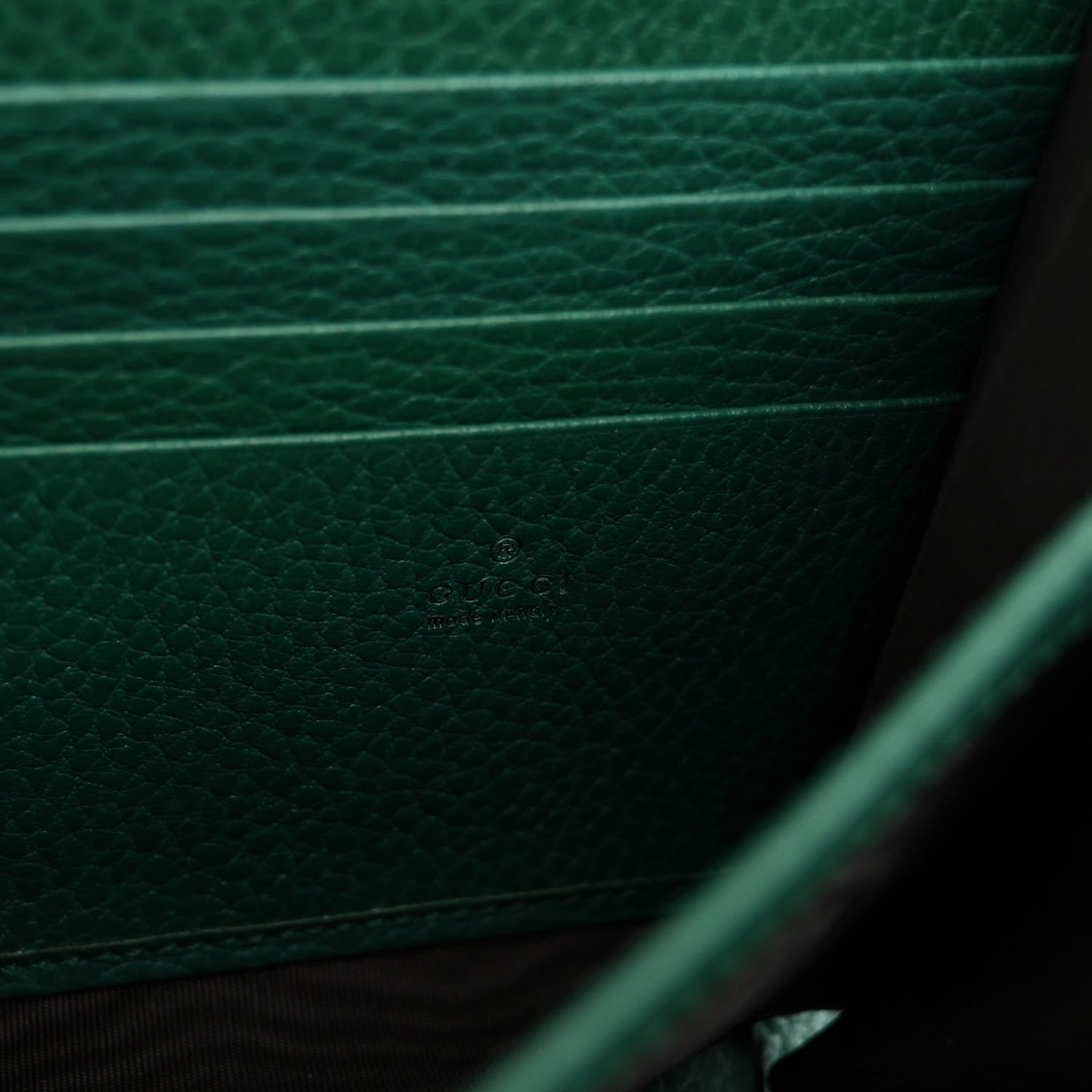 Gucci Calfskin Mini Dionysus Chain Wallet Emerald 6 of 9