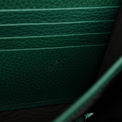 Gucci Calfskin Mini Dionysus Chain Wallet Emerald 6 of 9