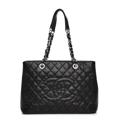 Chanel Caviar Quilted Grand Shopping Tote GST Black 1 of 11