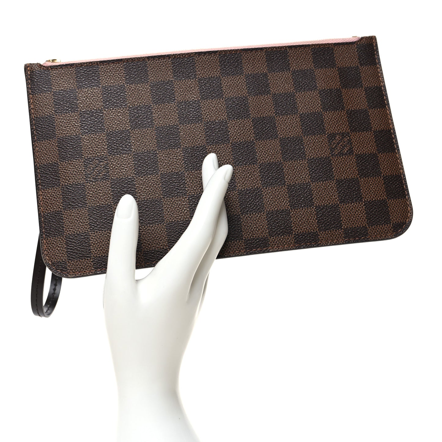 Damier Ebene Neverfull MM GM Pochette Rose Ballerine