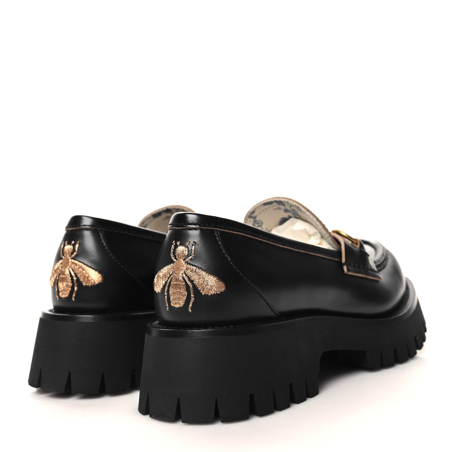 Cordovan Lux Womens Harald Horsebit 25mm Platform Loafers 35.5 Black