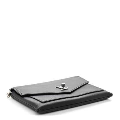 Louis Vuitton Soft Calfskin My Lockme Pochette Black 4 of 13