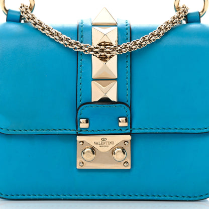 Valentino Garavani Vitello Mini Glam Lock Rockstud Flap Parrot 7 of 15