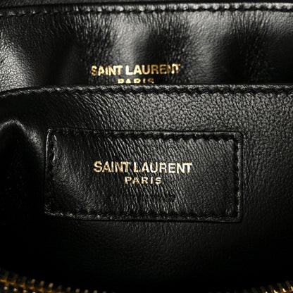 Saint Laurent Calfskin Y Quilted Monogram Small Loulou Chain Satchel Black 8 of 12