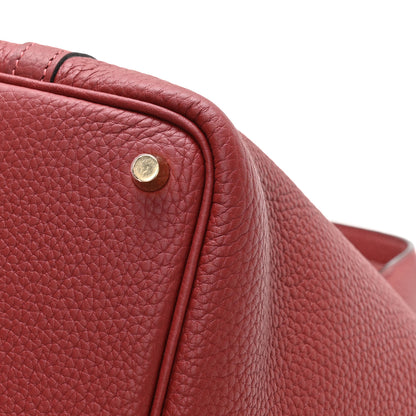 Hermes Taurillon Clemence Picotin Lock 18 PM Rouge H 12 of 13