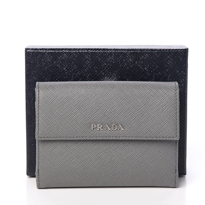 Prada Saffiano Compact Wallet Marmo 7 of 7
