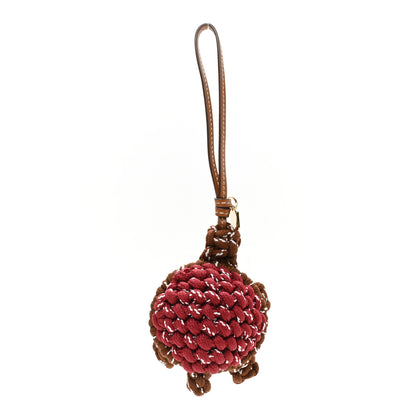 Miu Miu Nastro Soft Calfskin Turle Trick Bag Charm Tobacco Amarant 1 of 4