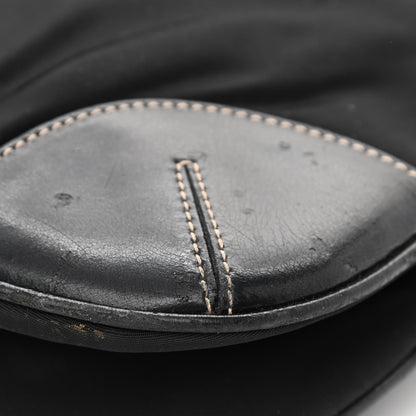 Prada Tessuto Nylon Calfskin Flat Messenger Bag Black 11 of 12