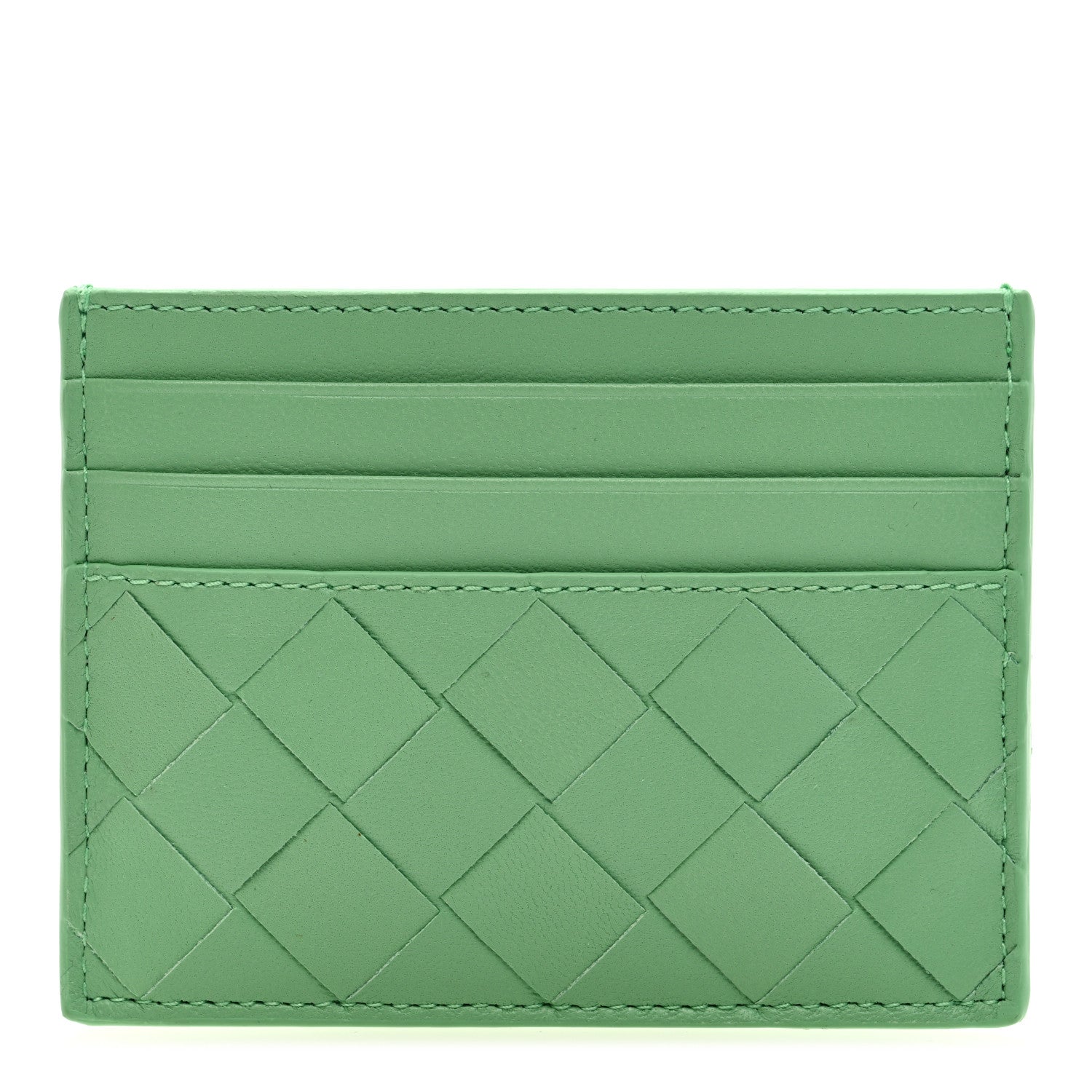 Bottega Veneta Nappa Intrecciato Card Holder Teal 1 of 6