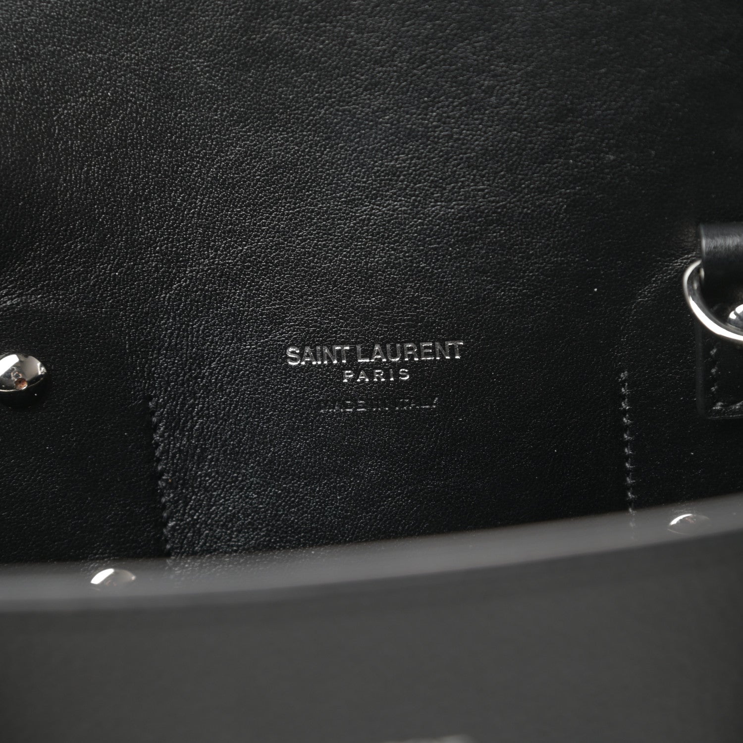 Saint Laurent Grained Calfskin Small Sac De Jour Black 6 of 11