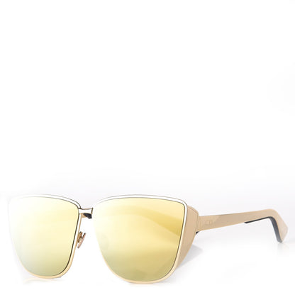 Christian Dior Metal Mirrored Futurist Sunglasses Gold 1 of 8
