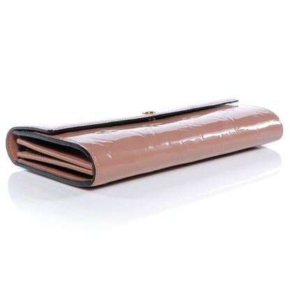 Louis Vuitton Vernis Sarah Wallet Rose Velours 4 of 8