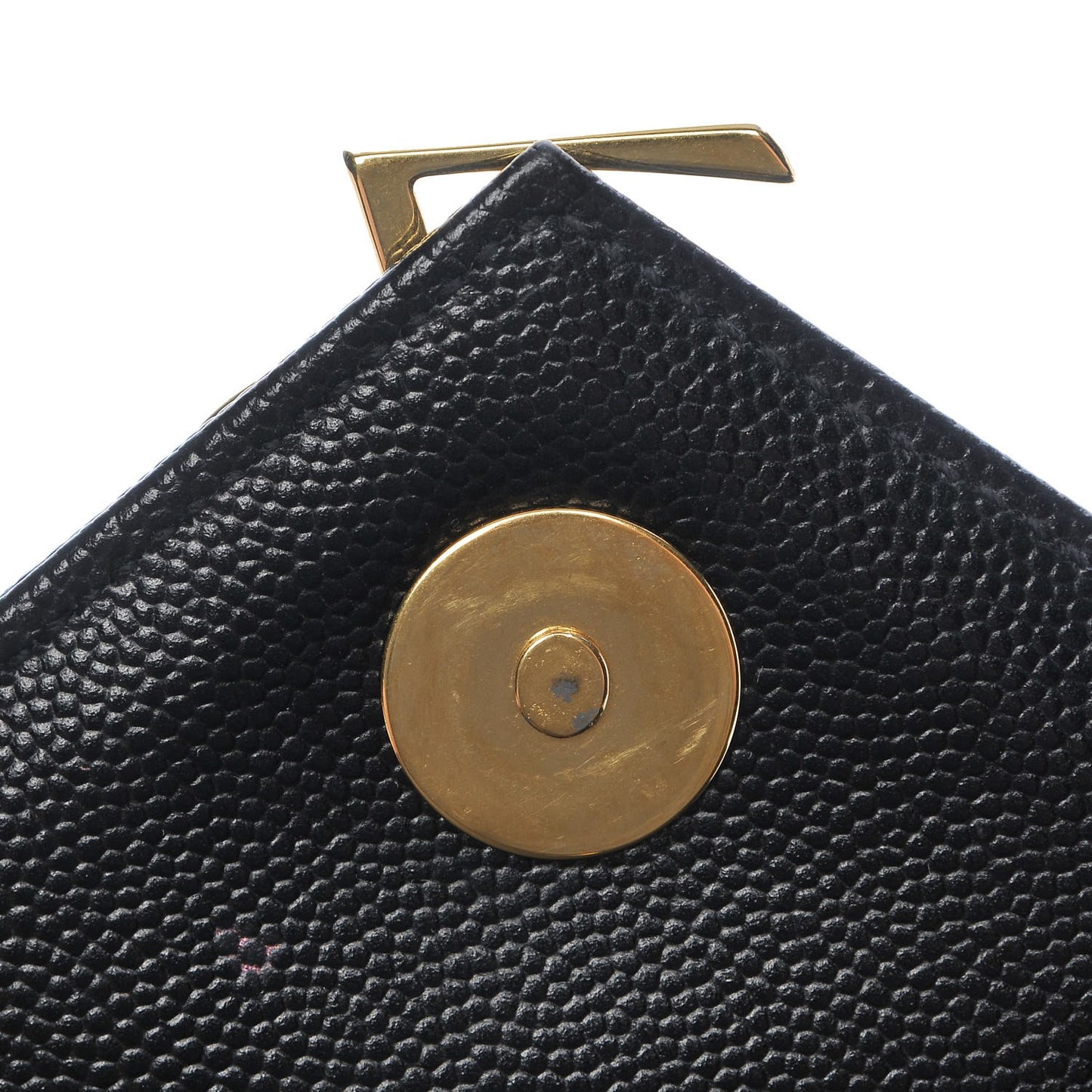Smooth Calfskin Matelasse Chevron Large Monogram Satchel Black