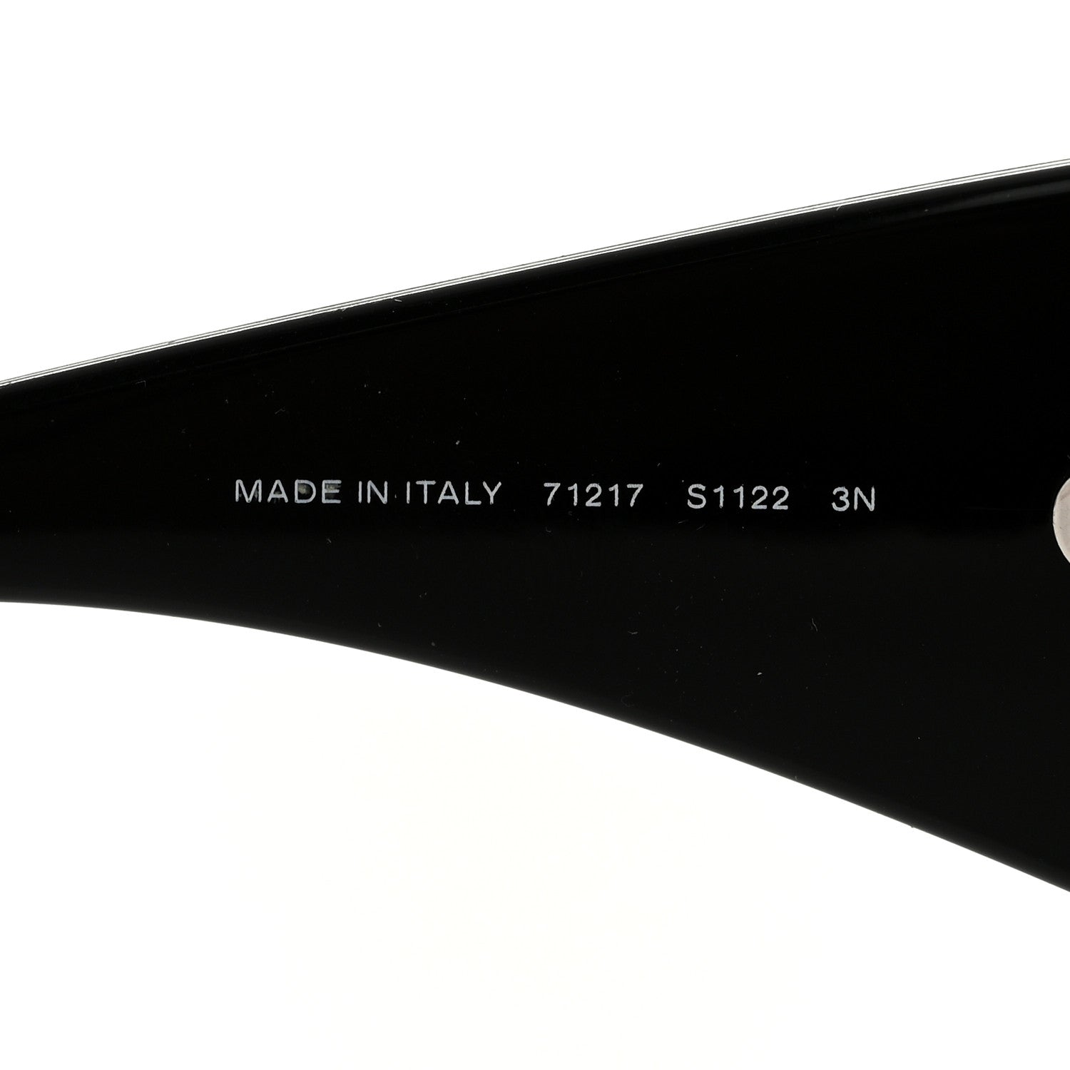 Chanel Acetate Shield Runway 71217 Sunglasses Black 5 of 8