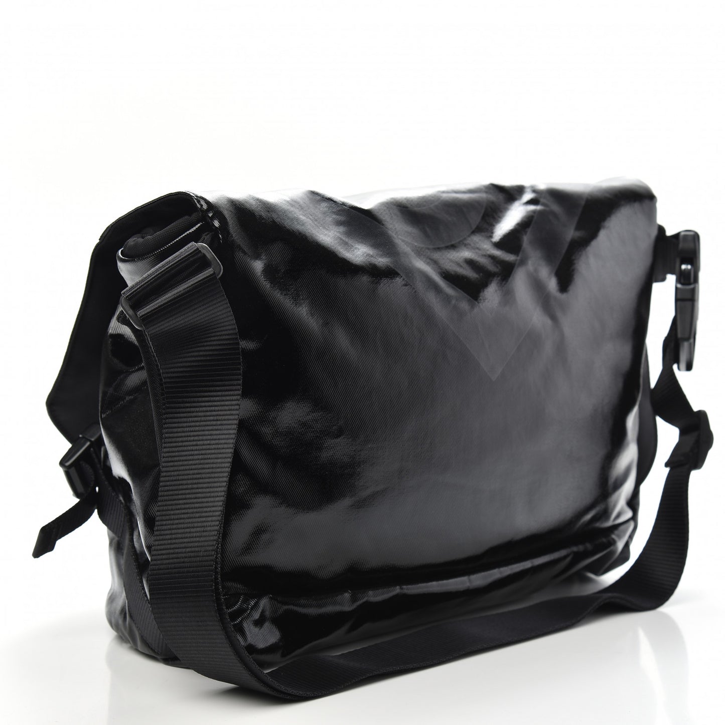 Coated Canvas Sport Messenger Black