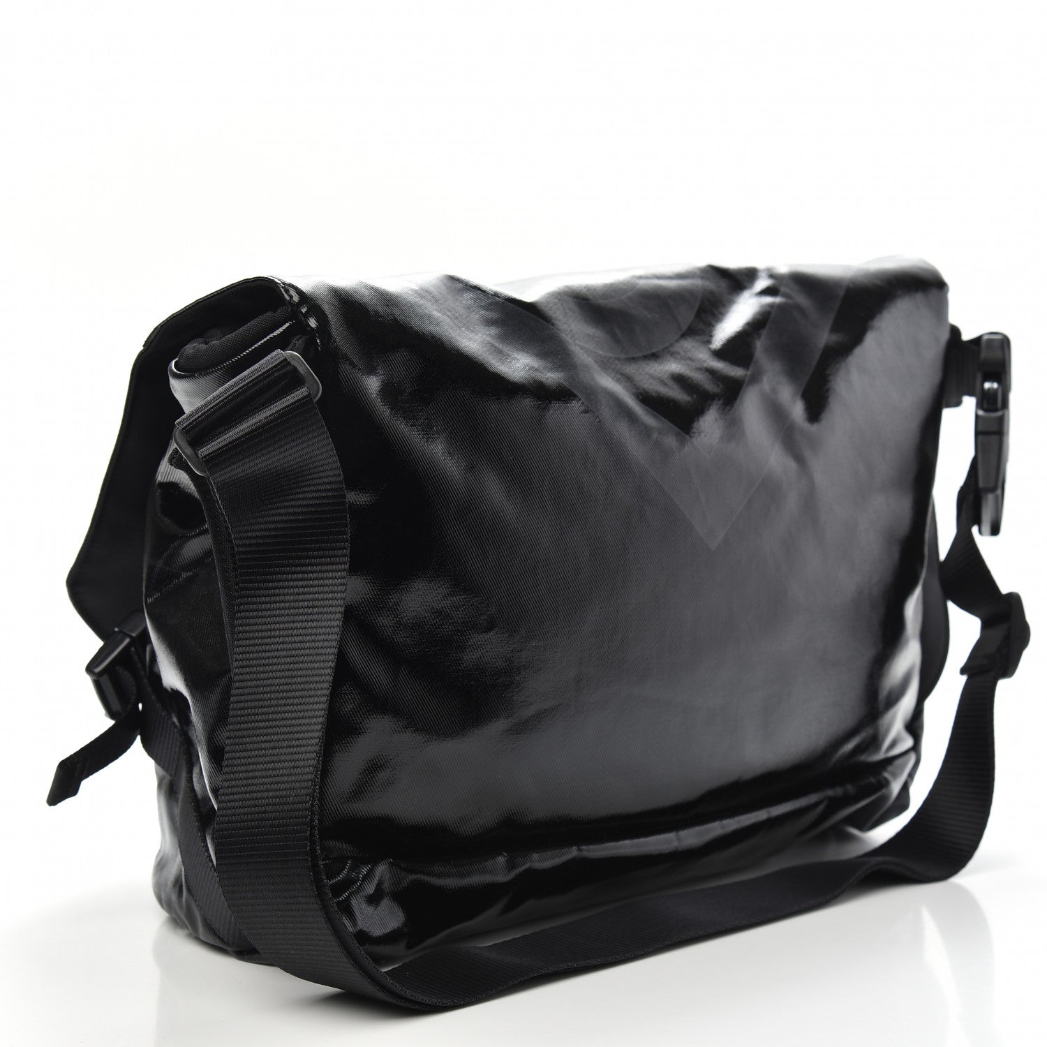 Chanel Coated Canvas Sport Messenger Black 2 of 7