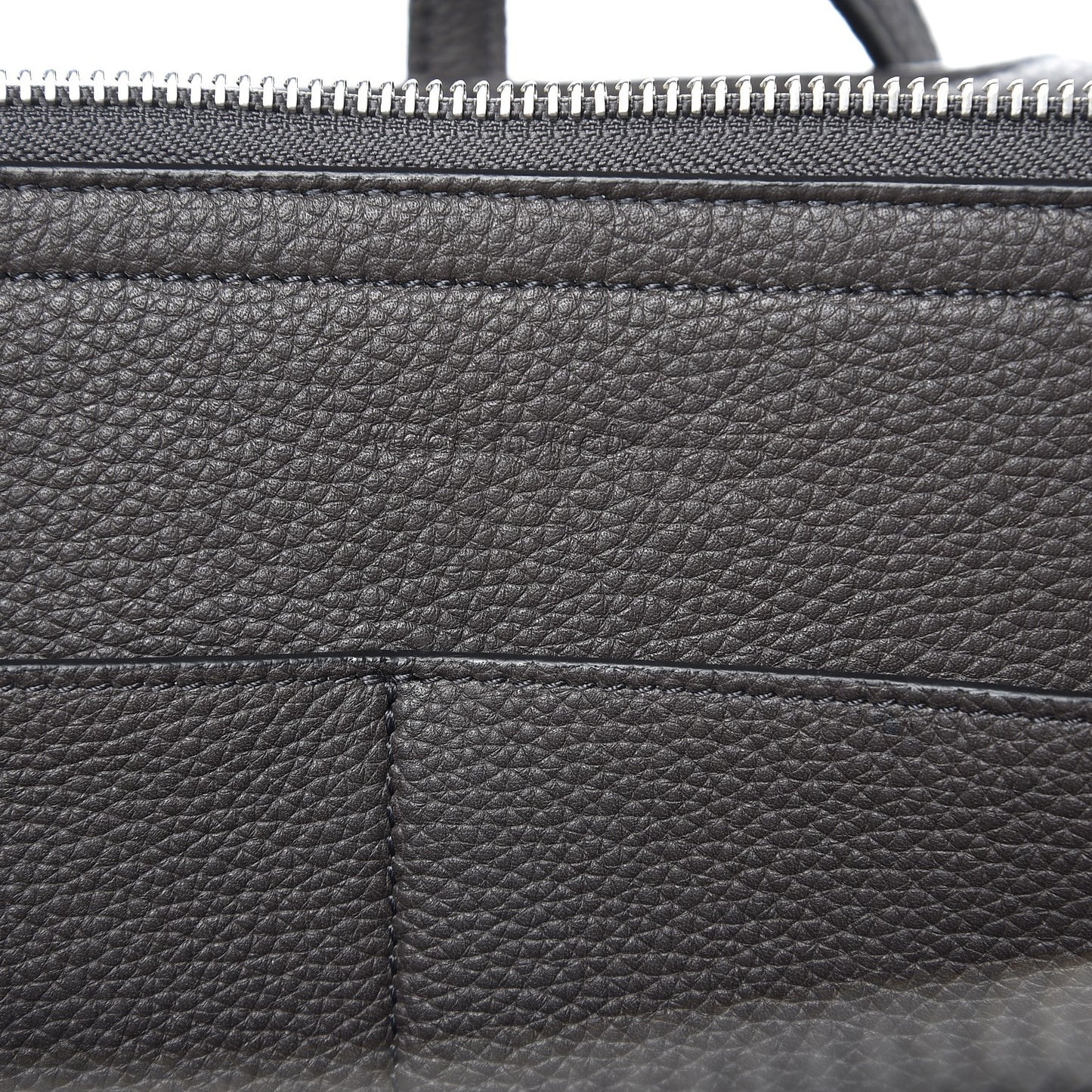 Baby Grained Calfskin Small Tri-Fold Bag Anthracite