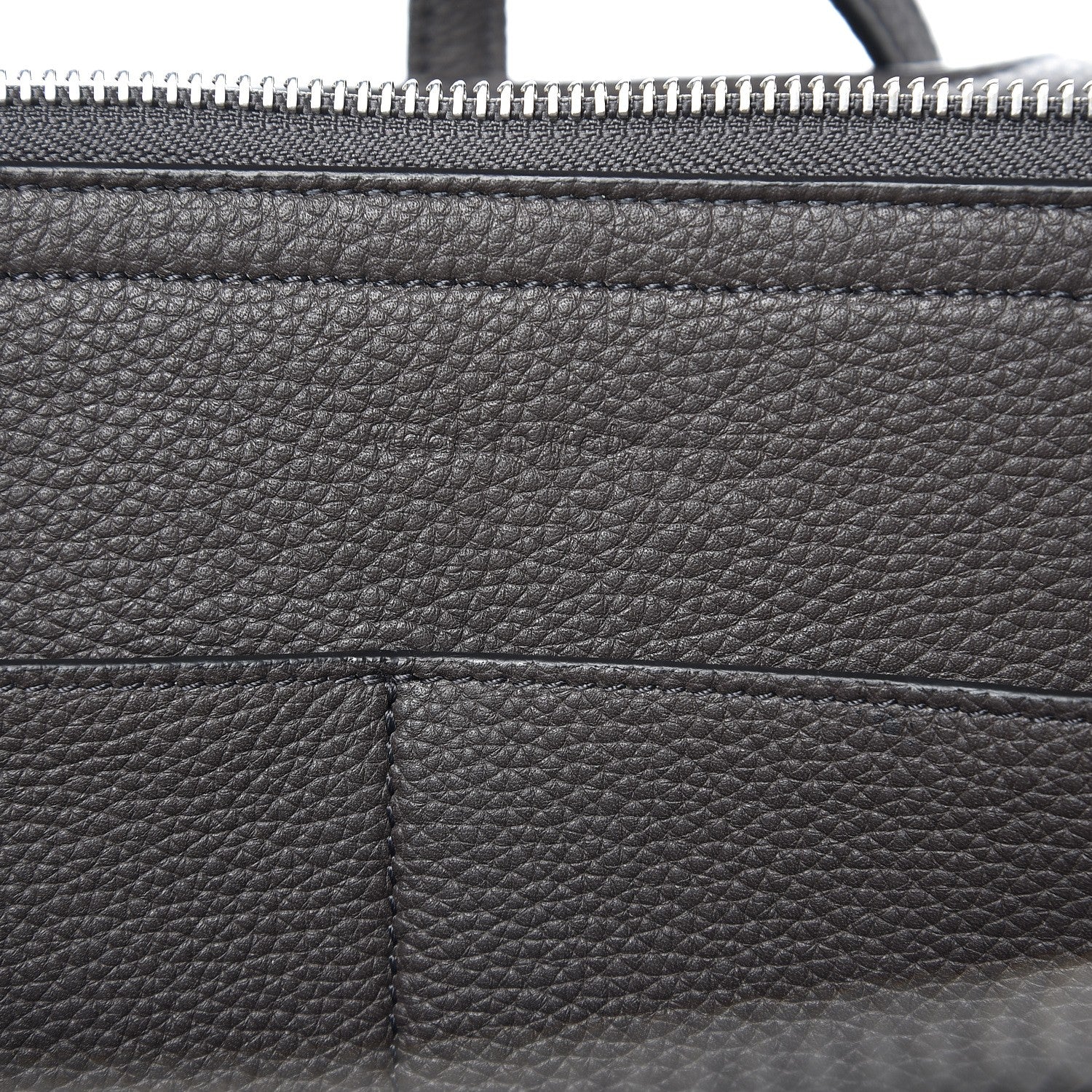 Celine Baby Grained Calfskin Small Tri-Fold Bag Anthracite 7 of 14