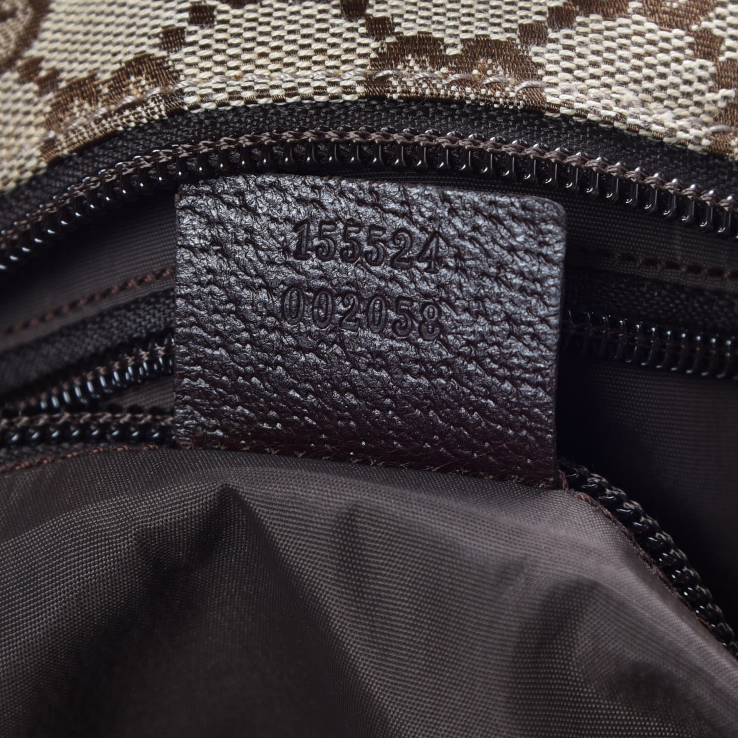 Monogram Web Large Diaper Tote Brown