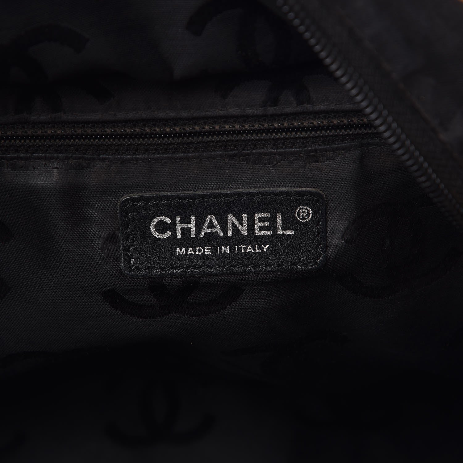 Chanel Calfskin Quilted Large Cambon Tote Beige Black 7 of 16