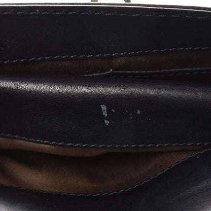 Valentino Garavani Vitello Rockstud Flip Lock Shoulder Flap Bag Black 14 of 15