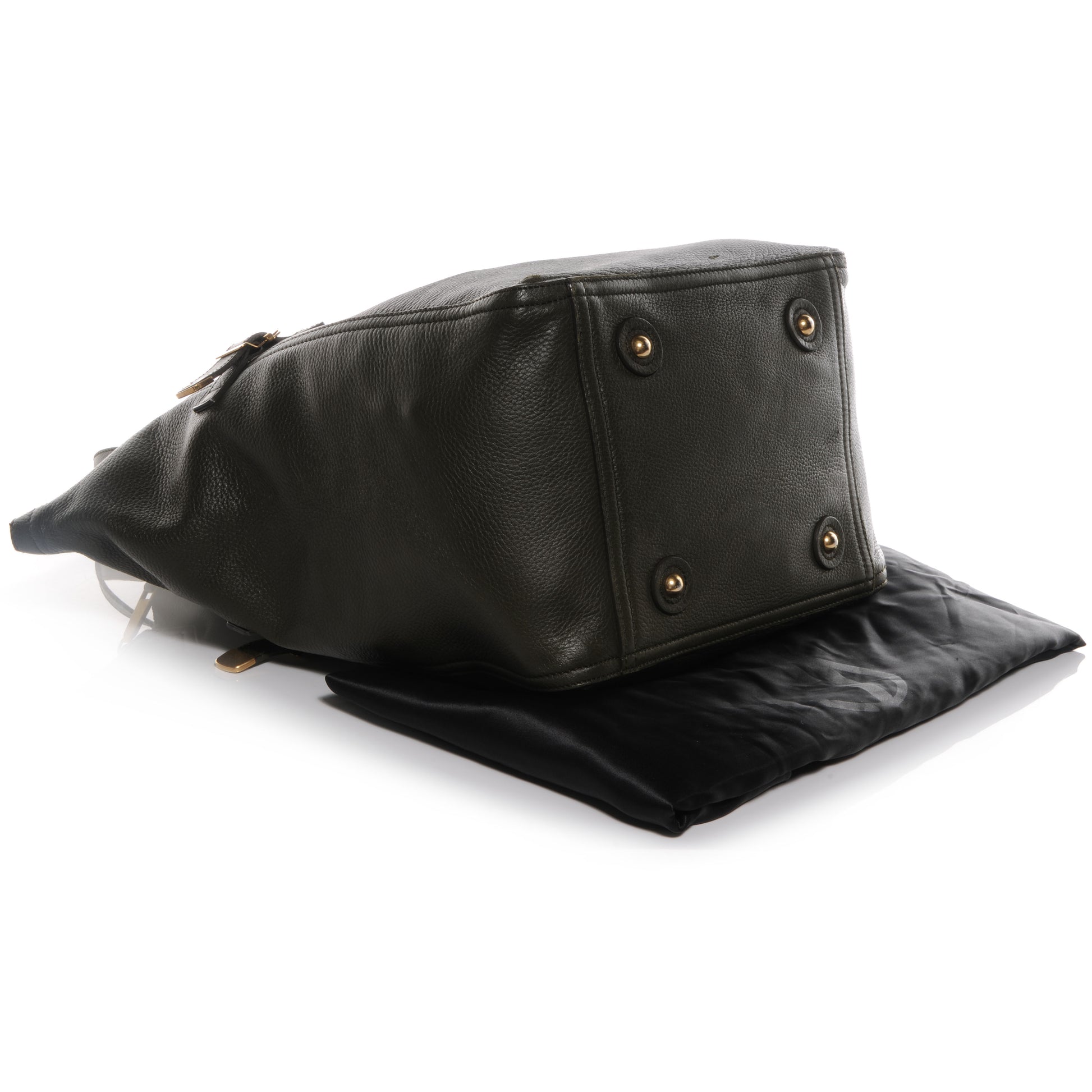 Saint Laurent Large Downtown Tote Olive 4 of 10