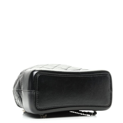 Chanel Aged Calfskin Quilted Small Gabrielle Backpack Black 4 of 10