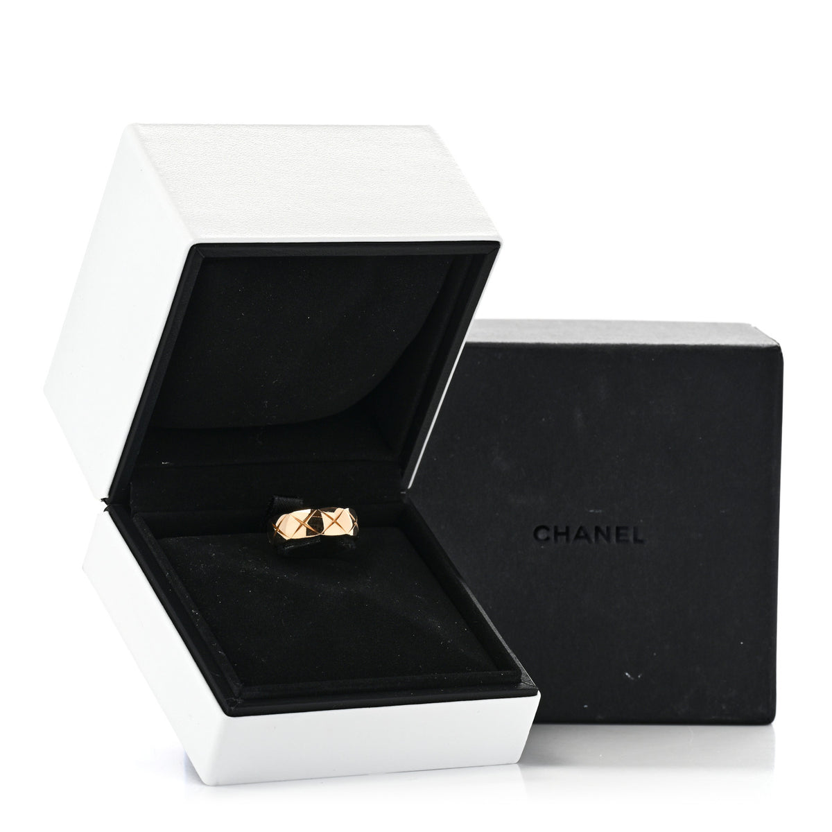 Chanel 18K Yellow Gold Small Coco Crush Ring 52 6 7 of 7