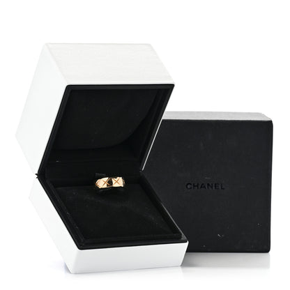 Chanel 18K Yellow Gold Small Coco Crush Ring 52 6 7 of 7
