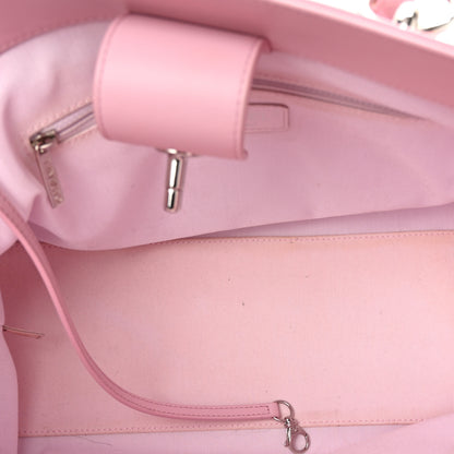 Chanel Calfskin Stitch Medium Ring My Bag Shopping Tote  Pink 5 of 11