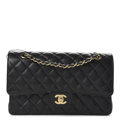 Chanel Caviar Quilted Medium Double Flap Black 1 of 11