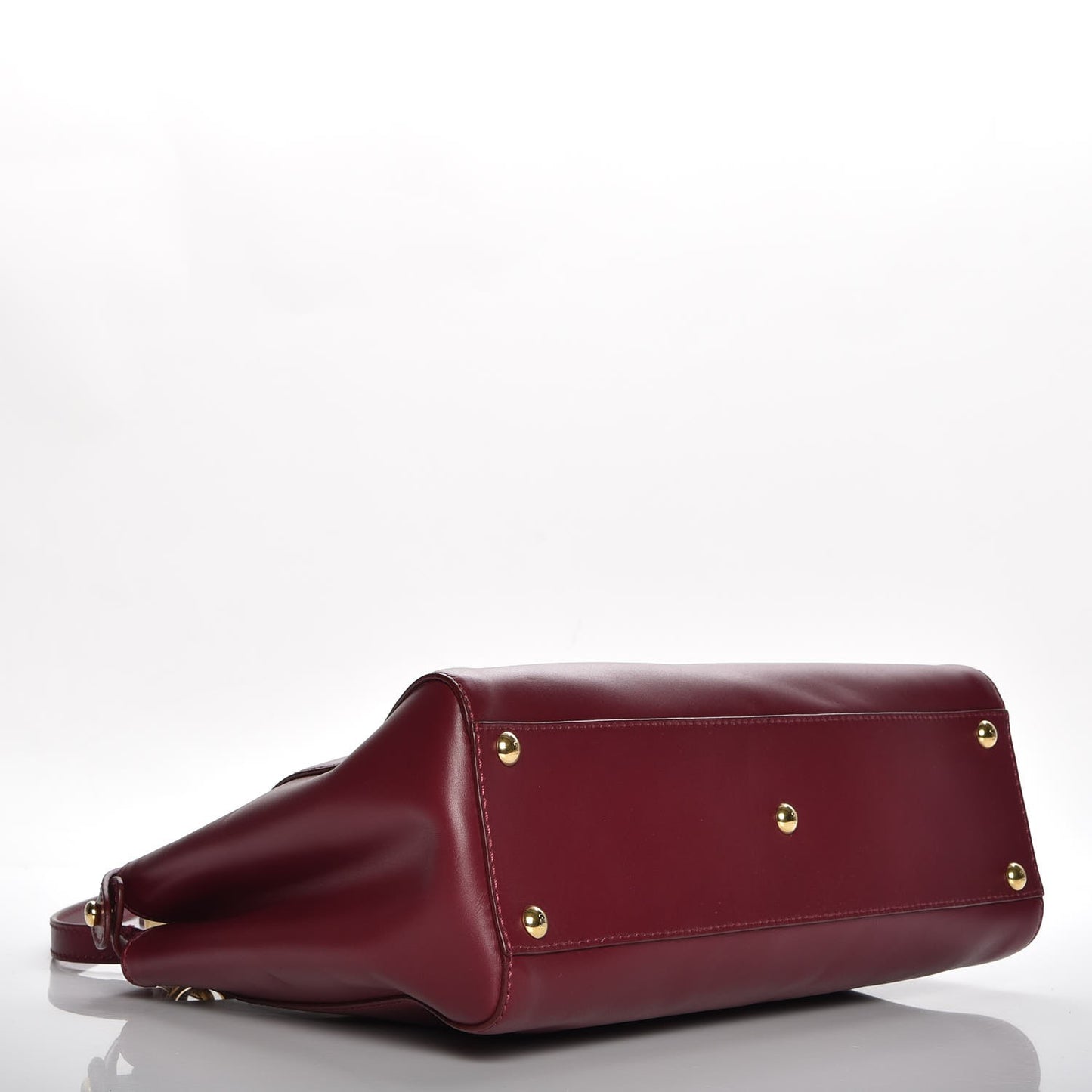 Vitello Morgan Shiny Nappa Medium Peekaboo Iconic Satchel Ciliegia Papavero