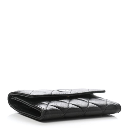 Chanel Lambskin Quilted Flap Card Holder Black 4 of 13