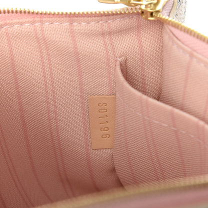 Louis Vuitton Damier Azur Neverfull MM GM Pochette Rose Ballerine 7 of 7