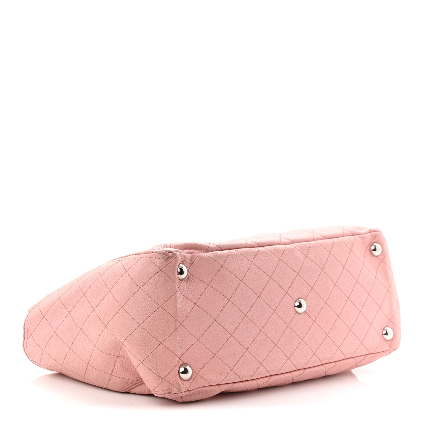Caviar Stitched Small CC Pocket Tote Tote Pink