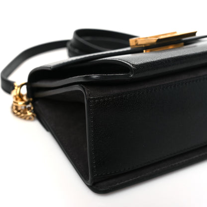 Givenchy Goatskin Suede Small GV3 Shoulder Bag Black Grey 8 of 9