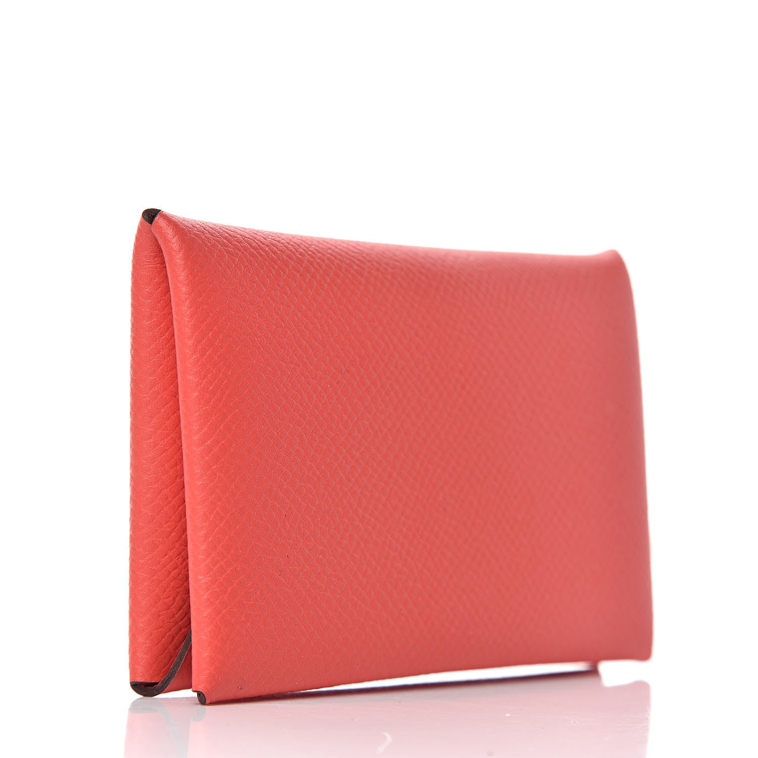 Hermes Epsom Calvi Card Case Rose Jaipur 3 of 8