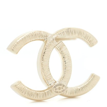 Chanel Crystal Large CC Earrings Gold 4 of 5