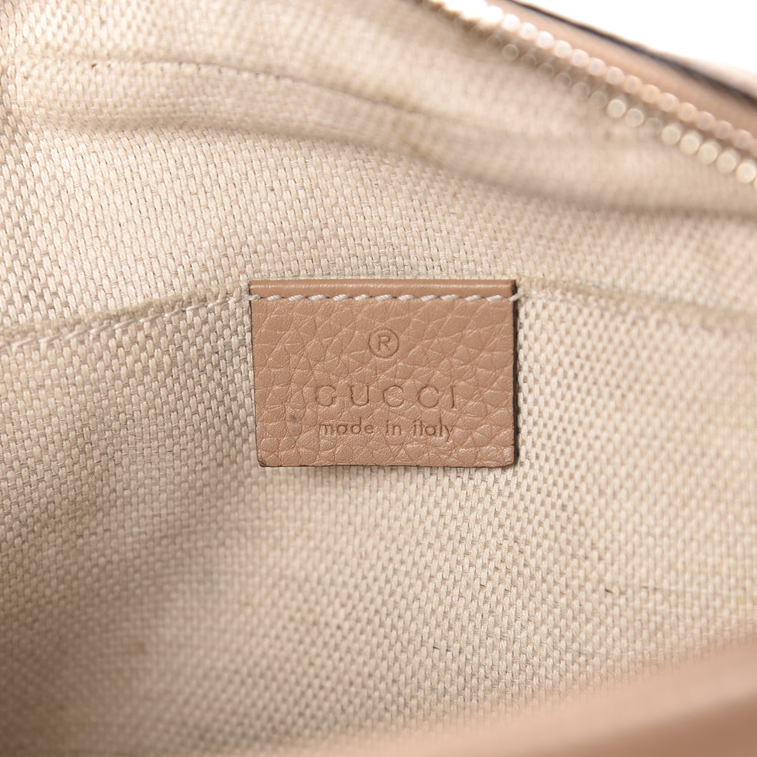 Gucci Pebbled Calfskin Small Soho Disco Bag Rose Beige 6 of 16