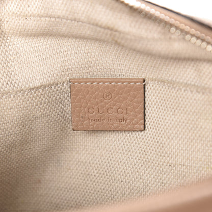 Gucci Pebbled Calfskin Small Soho Disco Bag Rose Beige 6 of 16