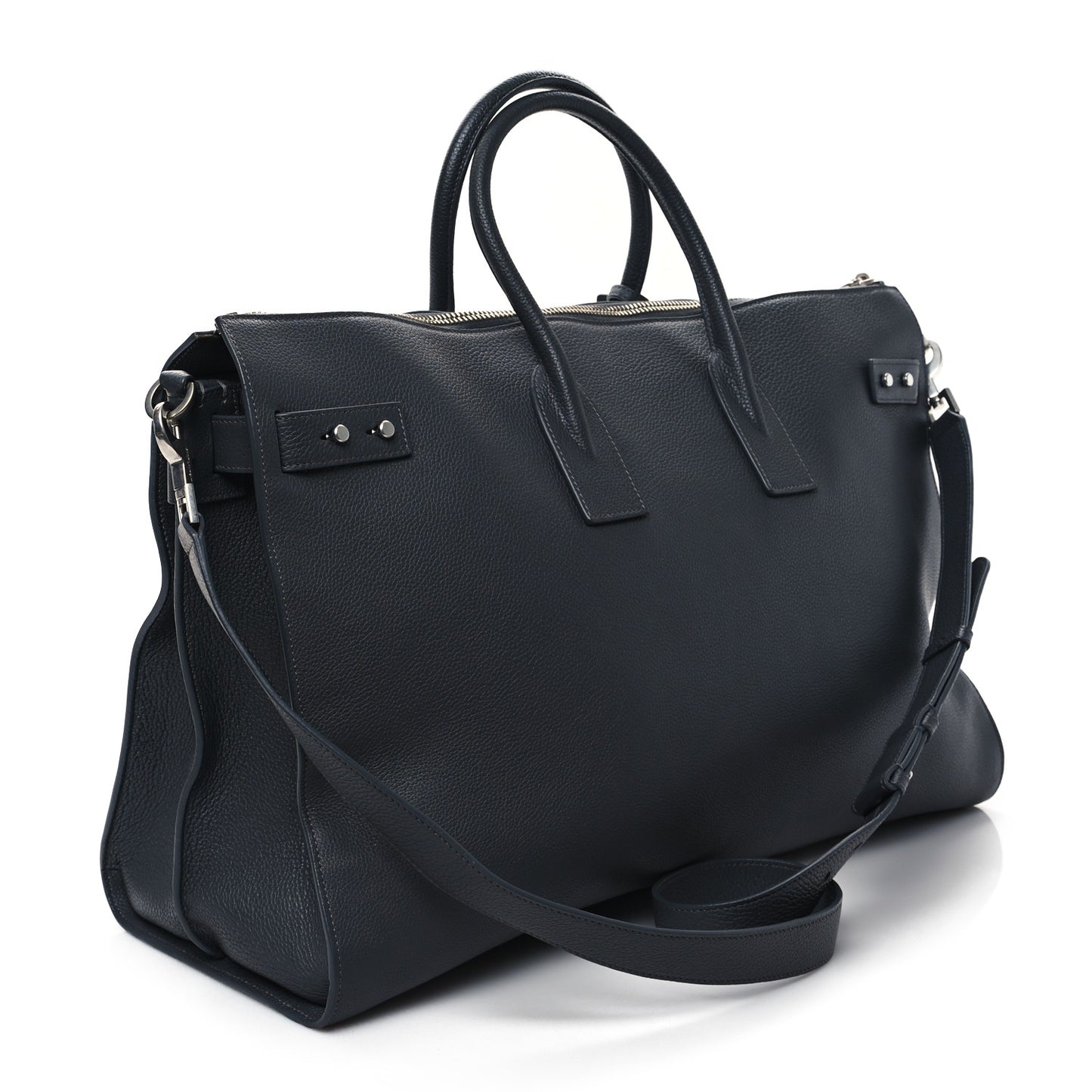 Grained Calfskin 48H Sac De Jour Duffle Storm