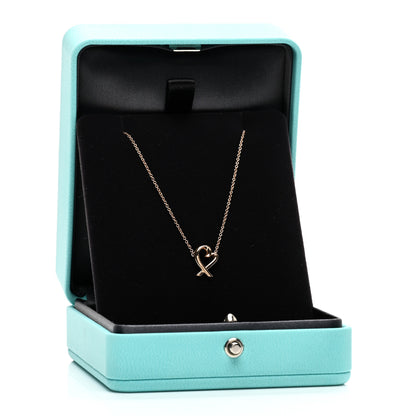 Tiffany 18K Rose Gold Mini Paloma Picasso Loving Heart Pendant Necklace 5 of 5