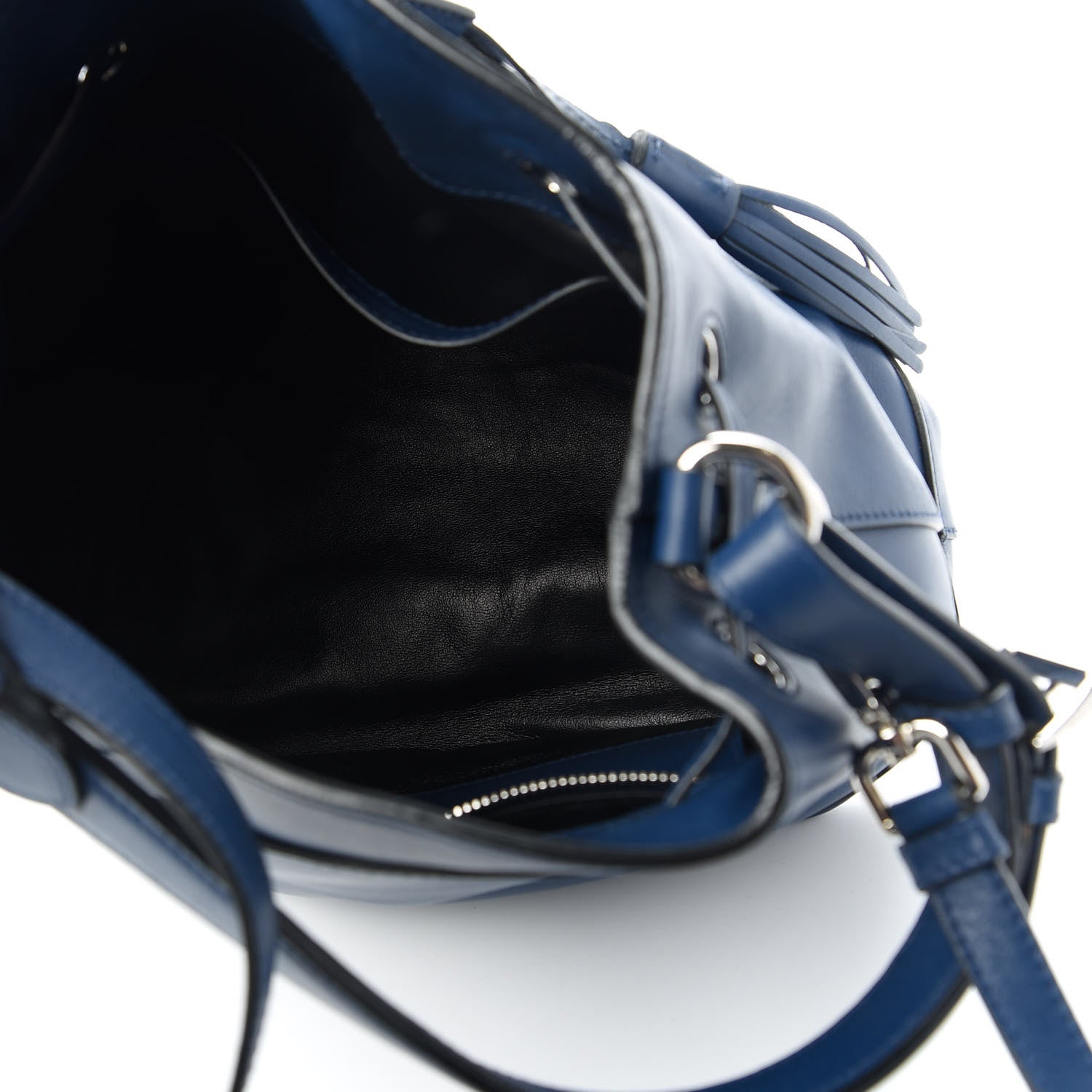 Prada Soft Calfskin Bucket Bag Bleuette 5 of 10