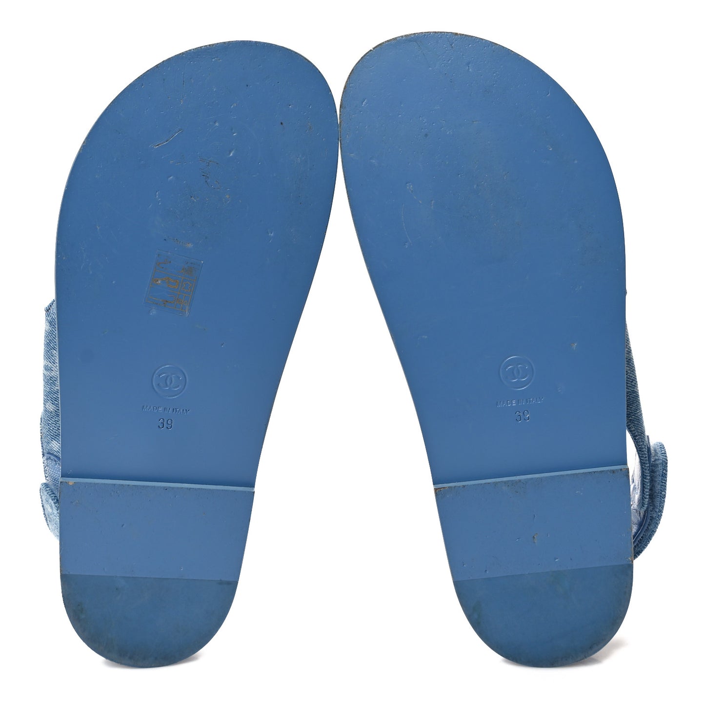 Denim CC Dad Sandals 39 Light Blue