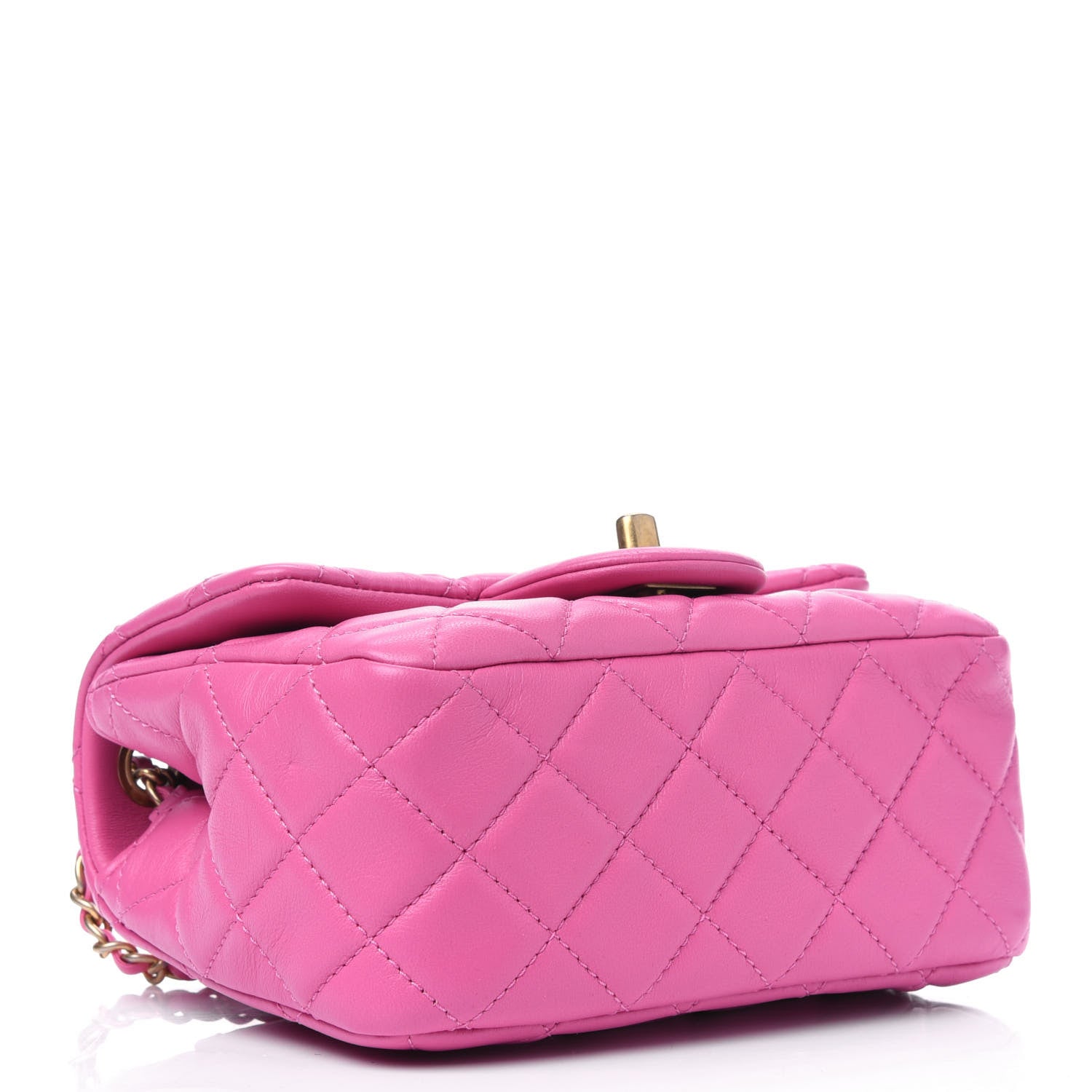 Chanel Lambskin Quilted Mini Pearl Crush Flap Pink 3 of 5
