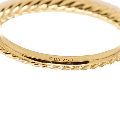 David Yurman 18K Rose Gold 2mm Cable Classics Band Ring 53 6.5 4 of 4